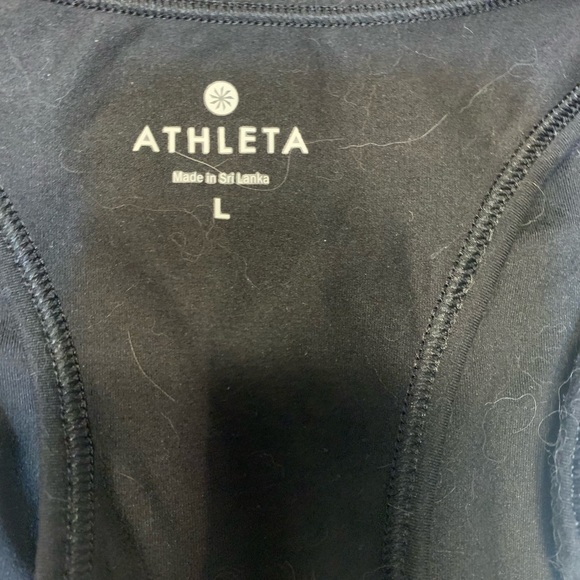 Black and white Athleta workout tank size large - Picture 3 of 4